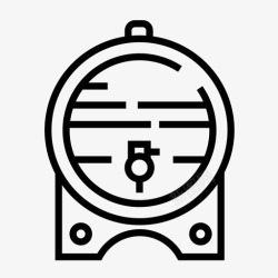 酿造葡萄酒的桶木桶啤酒啤酒桶图标高清图片