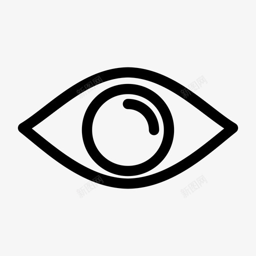 视野眼睛医疗图标svg_新图网 https://ixintu.com 医疗 可见 眼睛 能见度 视野