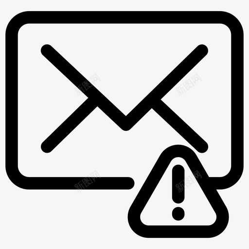 电子邮件错误错误图标集svg_新图网 https://ixintu.com 电子邮件错误 错误图标集