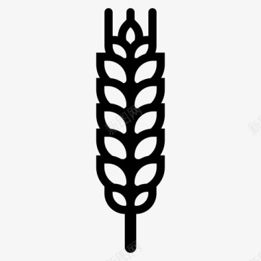 小麦农作物农业图标图标