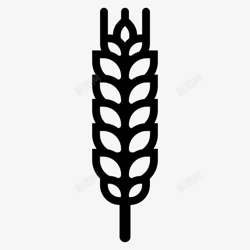 小麦农作物农业图标svg_新图网 https://ixintu.com 农业 农作物 小麦 披萨 有机 粮食