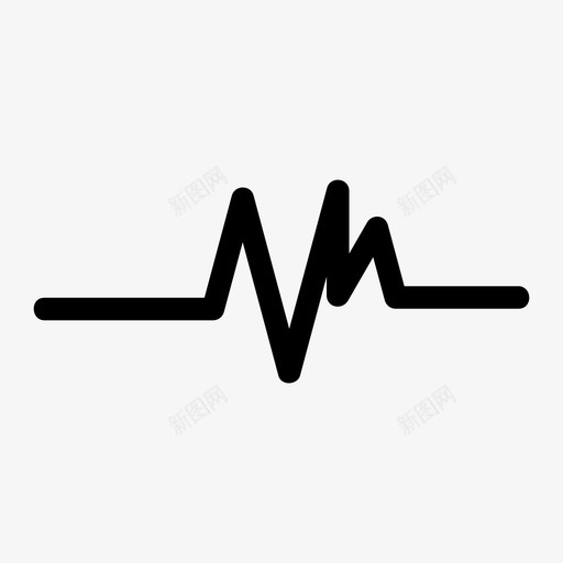脉搏心脏跳动图标svg_新图网 https://ixintu.com 心脏跳动 脉搏