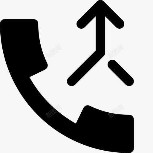 合并呼叫添加呼叫箭头图标svg_新图网 https://ixintu.com 会议 加入 合并呼叫 添加呼叫 电话实心图标 箭头