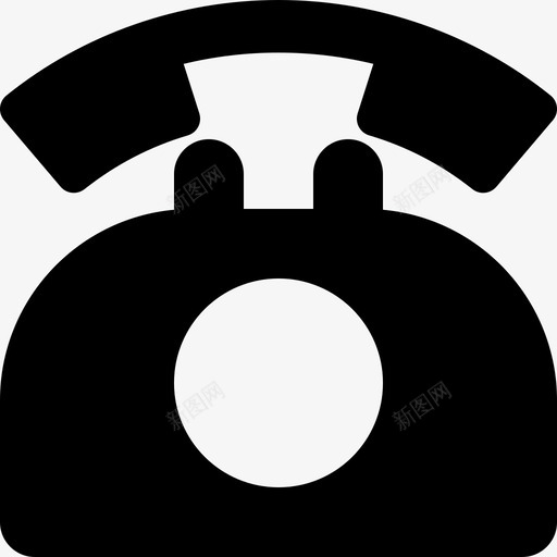 旋转电话固定电话老式图标svg_新图网 https://ixintu.com 固定电话 旋转电话 电信 电话 电话实心图标 老式
