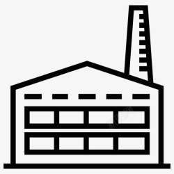 工厂产线工厂工业厂房工业图标高清图片