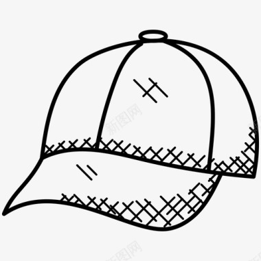 帽子棒球帽头饰图标图标