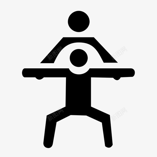 瑜伽锻炼冥想图标svg_新图网 https://ixintu.com 冥想 摆姿势 放松 瑜伽 锻炼