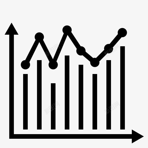 折线图图表图形增加图标svg_新图网 https://ixintu.com 图形增加 图表 折线图