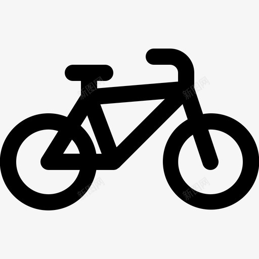 自行车户外骑行图标svg_新图网 https://ixintu.com 交通实心图标 户外 自行车 骑行