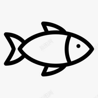 鱼鱼食鲑鱼图标图标