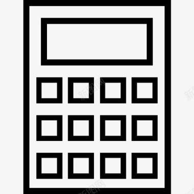 计算器数学文具图标图标