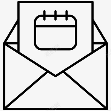 活动计划日历电子邮件图标图标