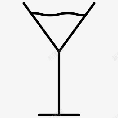 鸡尾酒杯子玻璃杯图标图标