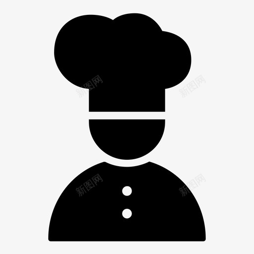 厨师厨房餐厅图标svg_新图网 https://ixintu.com 厨师 厨房 餐厅