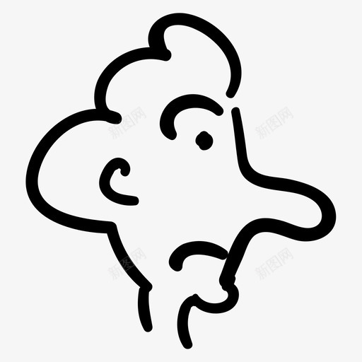 男人脸人图标svg_新图网 https://ixintu.com 人 悲伤 手绘 男人 脸