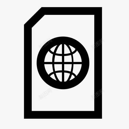网页文件html图标svg_新图网 https://ixintu.com html internet 文件 文件图标 网页