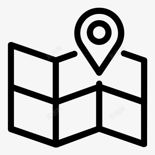 地图地理位置方位图标svg_新图网 https://ixintu.com 位置 占位符 地图 地理位置 搜索引擎优化营销 方位