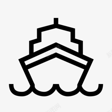 船货船邮轮图标图标