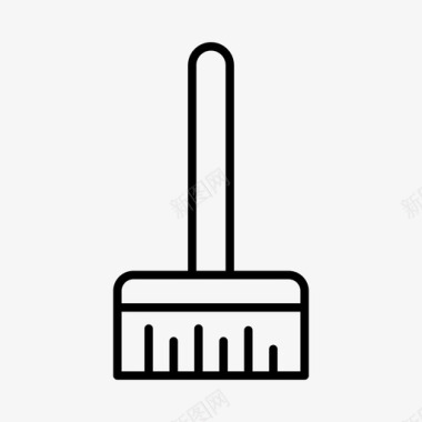 扫帚清洁家务图标图标