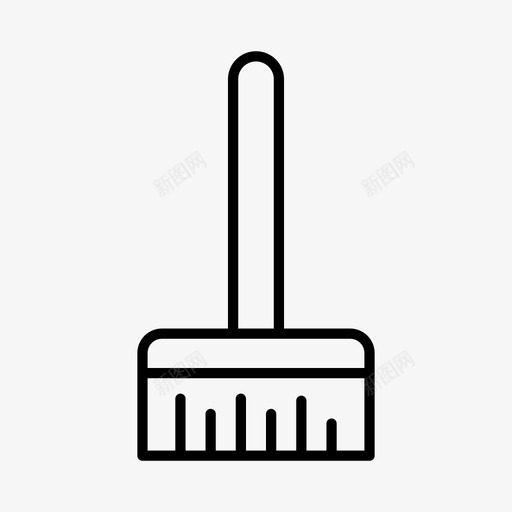 扫帚清洁家务图标svg_新图网 https://ixintu.com 卫生 家务 扫帚 清洁