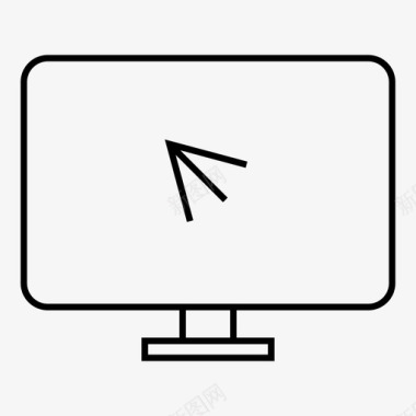 选择监视器计算机设备图标图标