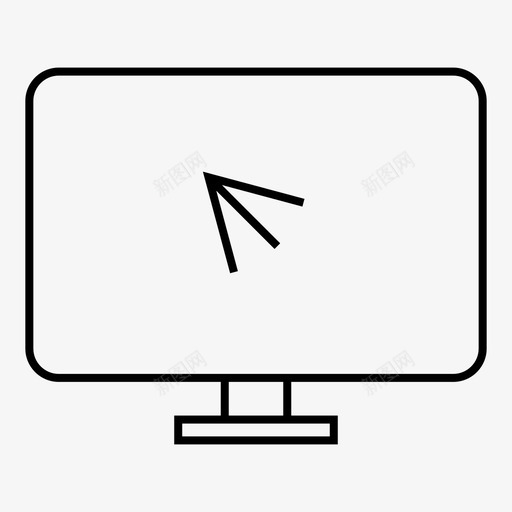 选择监视器计算机设备图标svg_新图网 https://ixintu.com 计算机 设备 选择监视器