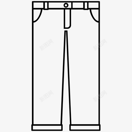 衣服时装服装图标svg_新图网 https://ixintu.com 时装 服装 款式 衣服 裤子