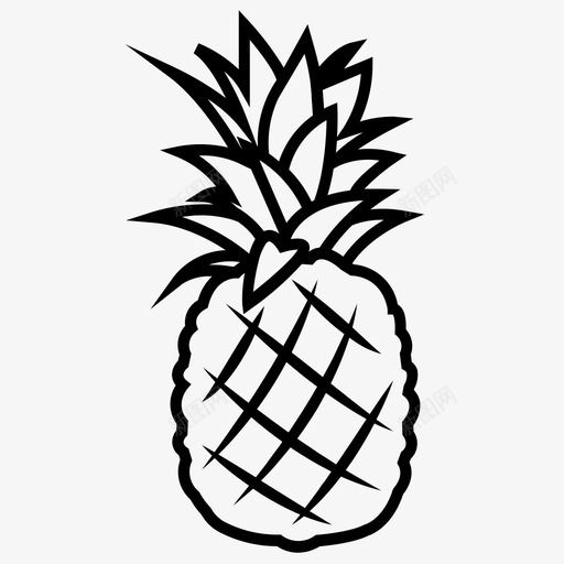 菠萝水果菠萝汁图标svg_新图网 https://ixintu.com 水果 热带水果 菠萝 菠萝汁