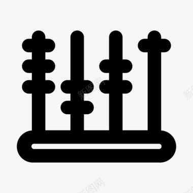 算盘计算数学图标图标