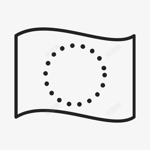欧洲国旗蓝色圆圈图标svg_新图网 https://ixintu.com 圆圈 星星 欧洲国旗 蓝色