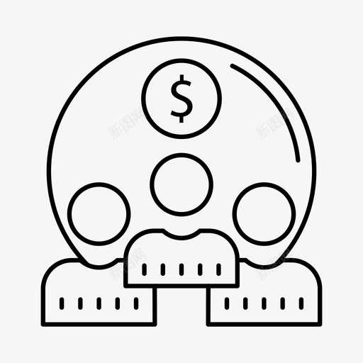 团队银行员工图标svg_新图网 https://ixintu.com 会议 员工 团队 银行 银行和财务