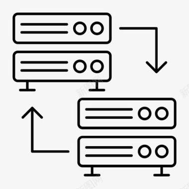 服务器业务连接图标图标