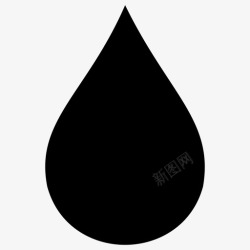 湿气ICON水滴湿气雨水图标高清图片