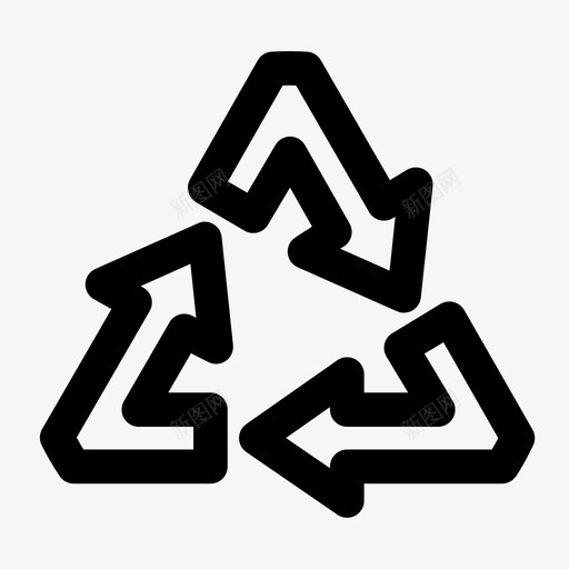 回收箭头环境图标svg_新图网 https://ixintu.com 再利用 刷新 回收 环境 箭头 过程