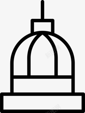 国会大厦建筑银行图标图标