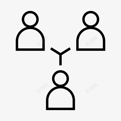团队等级组织结构图标svg_新图网 https://ixintu.com 团队等级 组织 结构
