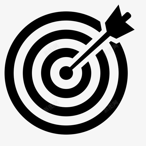 目标靶心目标达成图标svg_新图网 https://ixintu.com 目标 目标和箭 目标达成 瞄准准心 靶心