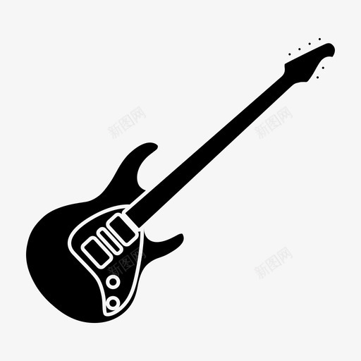 低音吉他音乐噪音图标svg_新图网 https://ixintu.com 低音吉他 噪音 音乐