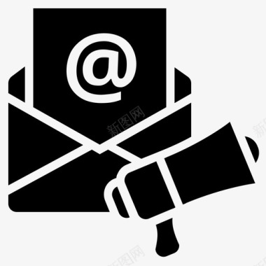 电子邮件营销电子邮件广告电子邮件推广图标图标