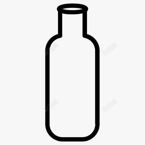 瓶子玻璃瓶牛奶瓶图标svg_新图网 https://ixintu.com 牛奶瓶 玻璃瓶 瓶子