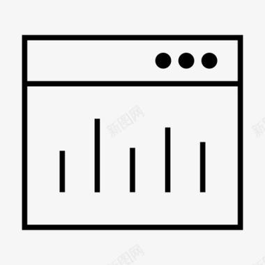 浏览器分析图表图标图标