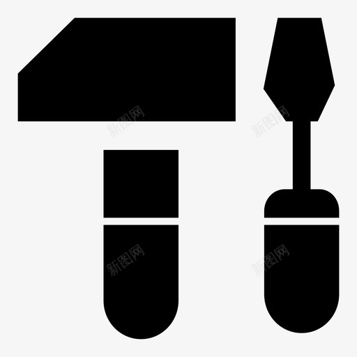 工具电动工具锤子图标svg_新图网 https://ixintu.com 工具 电动工具 螺丝刀 锤子