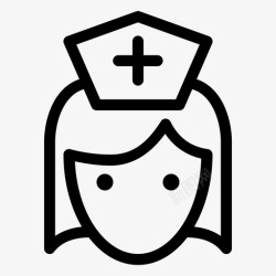 女护士助理护理人员图标图标