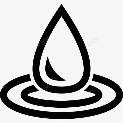 水滴水雨滴图标svg_新图网 https://ixintu.com 水 水滴 生态 雨滴