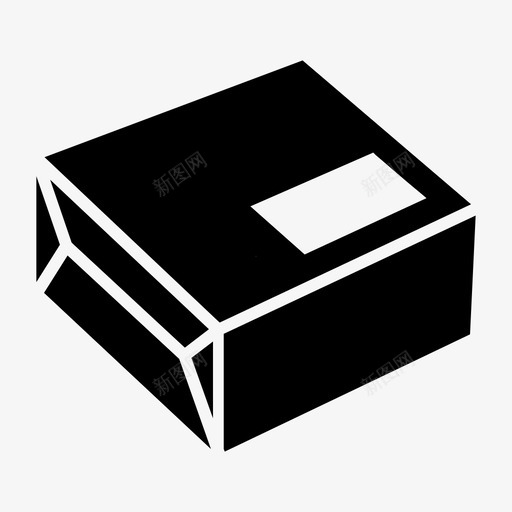 箱子退货发送图标svg_新图网 https://ixintu.com 发送 商店 商店黑影 箱子 装运 退货