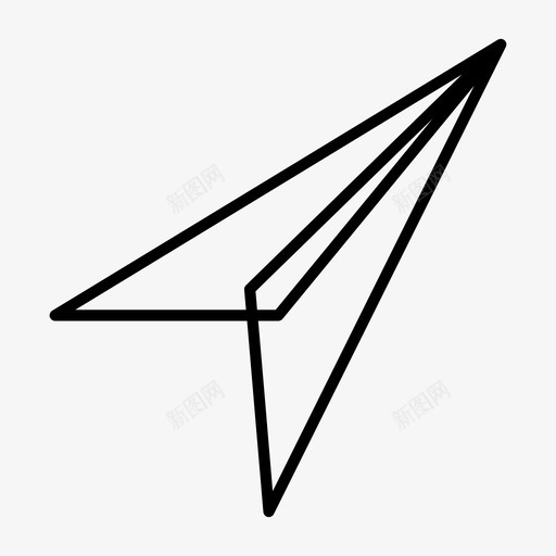 纸飞机飞机折纸童年图标svg_新图网 https://ixintu.com 信息 发送 童年 纸飞机 飞机折纸