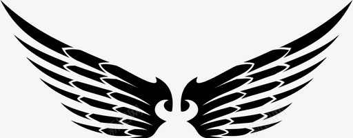 翅膀天使的翅膀飞翔图标svg_新图网 https://ixintu.com 天使的翅膀 翅膀 自由 飞翔