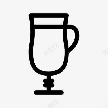 爱尔兰咖啡杯酒精图标图标