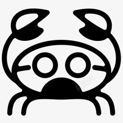 面拖蟹蟹面甲壳类帝王蟹图标高清图片
