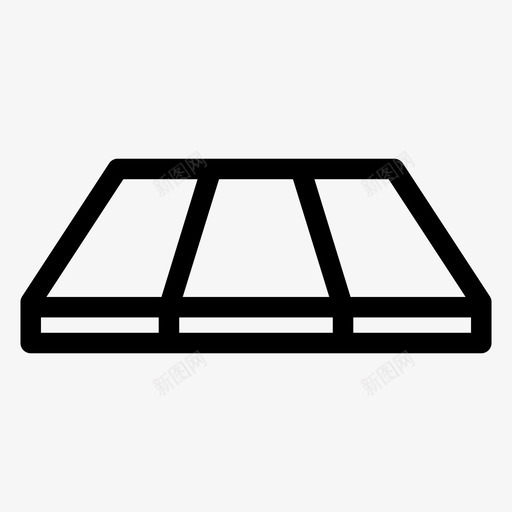 木板地板层压板图标svg_新图网 https://ixintu.com 其他 地板 层压板 木材 木板